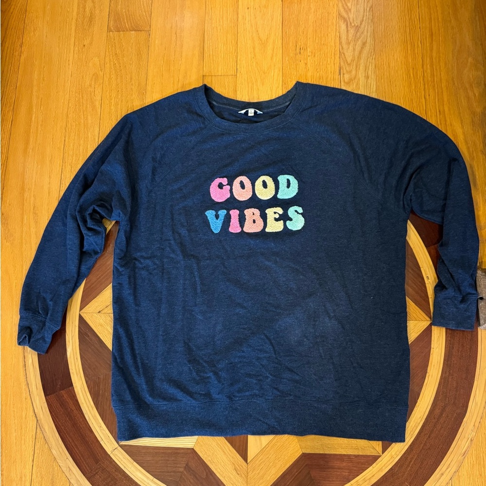 Wildfox Multicolor 'Good Vibes' Crewneck Sweatshirt